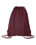 Liberty Bags 8881 Drawstring Pack with DUROcord - Maroon - back