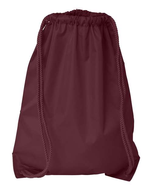 Liberty Bags 8881 Drawstring Pack with DUROcord - Maroon - front