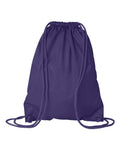 Liberty Bags 8881 Drawstring Pack with DUROcord - Purple - back