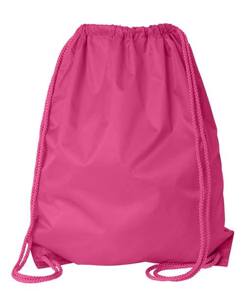 Liberty Bags 8882 Large Drawstring Pack with DUROcord - Hot Pink - back