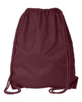 Liberty Bags 8882 Large Drawstring Pack with DUROcord - Maroon - back