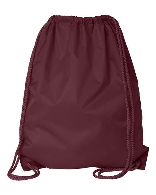 Liberty Bags 8882 Large Drawstring Pack with DUROcord - Maroon - back