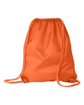 Liberty Bags 8882 Large Drawstring Pack with DUROcord - Orange - front