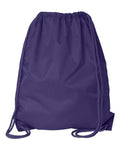 Liberty Bags 8882 Large Drawstring Pack with DUROcord - Purple - back