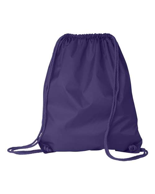Liberty Bags 8882 Large Drawstring Pack with DUROcord - Purple - front