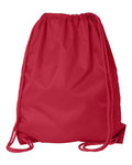 Liberty Bags 8882 Large Drawstring Pack with DUROcord - Red - back
