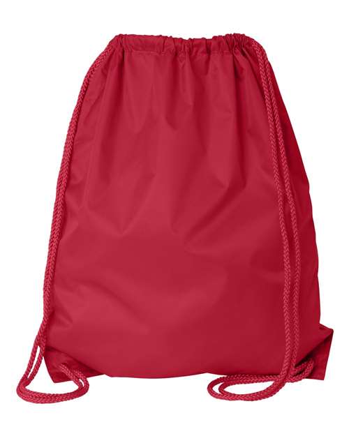 Liberty Bags 8882 Large Drawstring Pack with DUROcord - Red - back