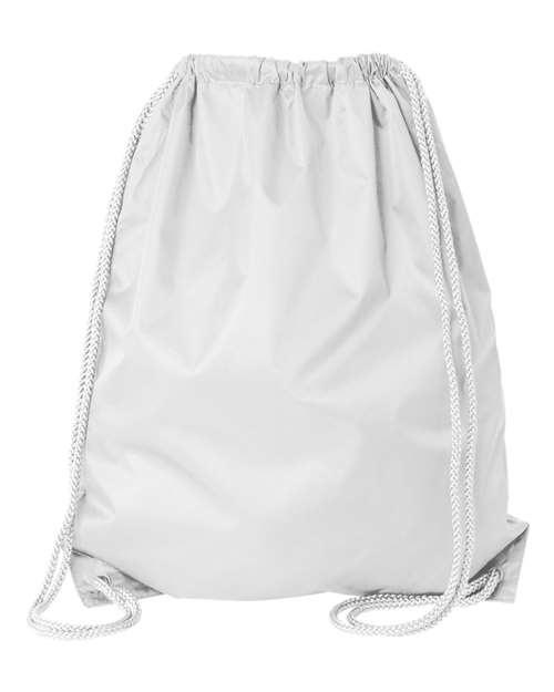 Liberty Bags 8882 Large Drawstring Pack with DUROcord - White - back