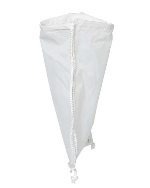 Liberty Bags 8882 Large Drawstring Pack with DUROcord - White - side