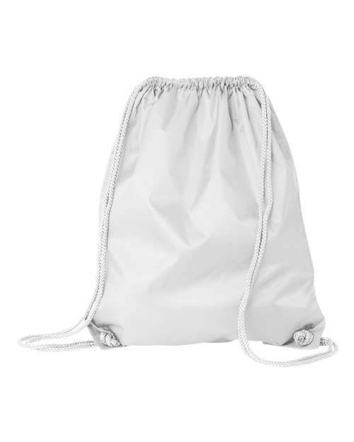 Liberty Bags 8882 Large Drawstring Pack with DUROcord - White - front