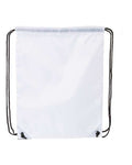 Liberty Bags 8886 Value Drawstring Bag - White - back