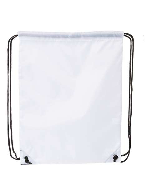 Liberty Bags 8886 Value Drawstring Bag - White - back