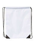 Liberty Bags 8886 Value Drawstring Bag - White - front
