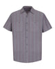 Charcoal/ Red/ White Stripe