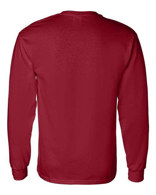 Gildan 5400 Heavy Cotton Long Sleeve T-Shirt - Garnet - back