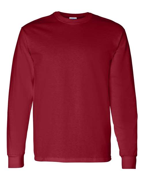 Gildan 5400 Heavy Cotton Long Sleeve T-Shirt - Garnet - front