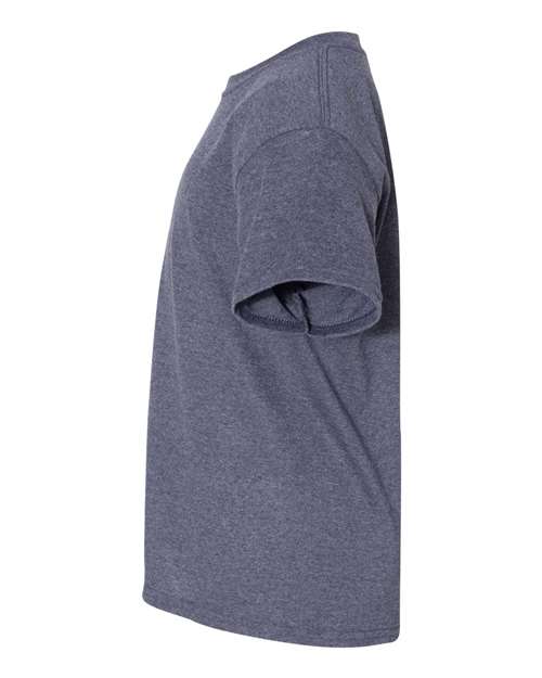 Gildan 5000B Youth Heavy Cotton T-Shirt - Heather Navy - side