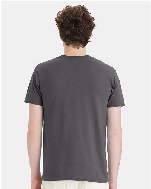 Hanes 4980 Perfect-T T-Shirt - Smoke Grey - model back