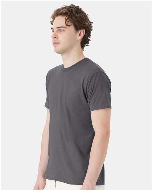 Hanes 4980 Perfect-T T-Shirt - Smoke Grey - model side