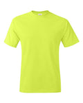 Hanes 5250 Authentic T-Shirt - Safety Green - flat front