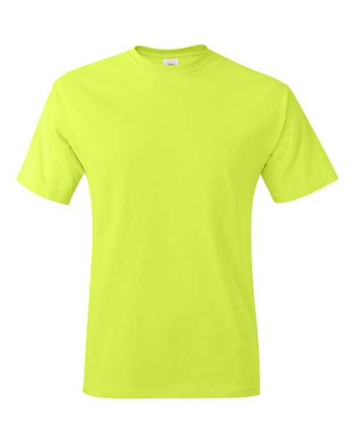 Hanes 5250 Authentic T-Shirt - Safety Green - flat front