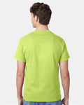 Hanes 5250 Authentic T-Shirt - Safety Green - model back