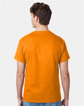 Hanes 5250 Authentic T-Shirt - Safety Orange - model back
