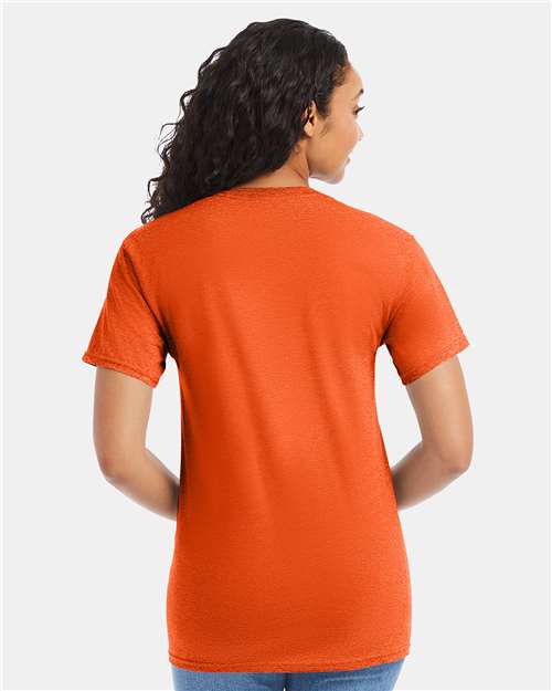 Hanes 5280 Essential-T T-Shirt - Orange - model back