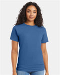 Hanes 5280 Essential-T T-Shirt - Denim Blue - model front