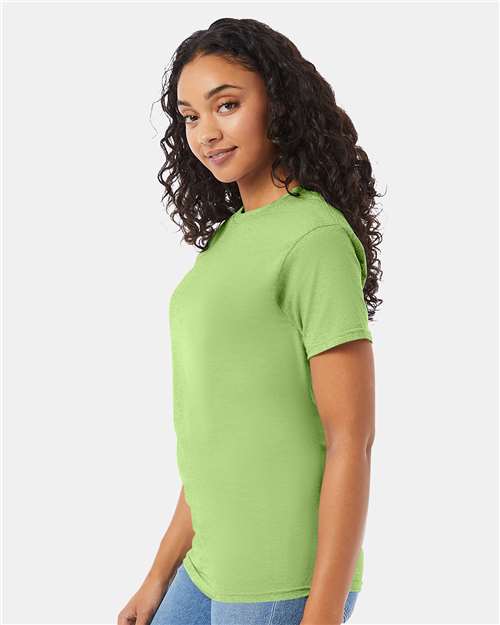 Hanes 5280 Essential-T T-Shirt - Lime - model side