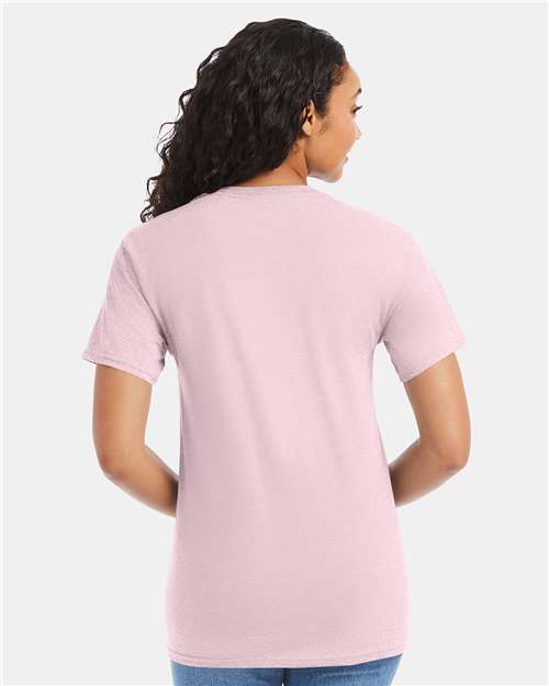 Hanes 5280 Essential-T T-Shirt - Pale Pink - model back