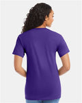 Hanes 5280 Essential-T T-Shirt - Purple - model back