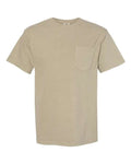 Comfort Colors 6030 Unisex Garment-Dyed Heavyweight Pocket T-Shirt - Khaki - front