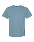 Comfort Colors 6030 Unisex Garment-Dyed Heavyweight Pocket T-Shirt - Ice Blue - front