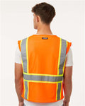 Kishigo 1195-1196 Unisex Ultra-Cool Multi-Pocket Vest - Orange - model back