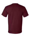 Bayside 5100 Unisex USA-Made Heavyweight T-Shirt - Burgundy - back