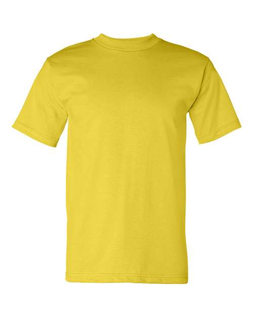 Bayside 5100 Unisex USA-Made Heavyweight T-Shirt - Pacific Yellow - front
