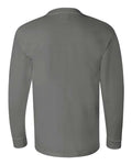 Bayside 6100 Unisex USA-Made Long Sleeve T-Shirt - Charcoal - back