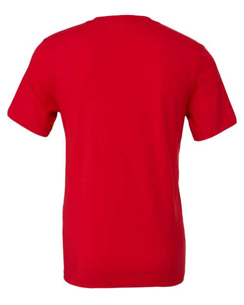 Bella+Canvas 3001 Unisex Jersey Short Sleeve Tee - Red - back