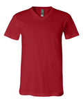 Bella + Canvas 3005 Jersey V-Neck Tee - Canvas Red - front