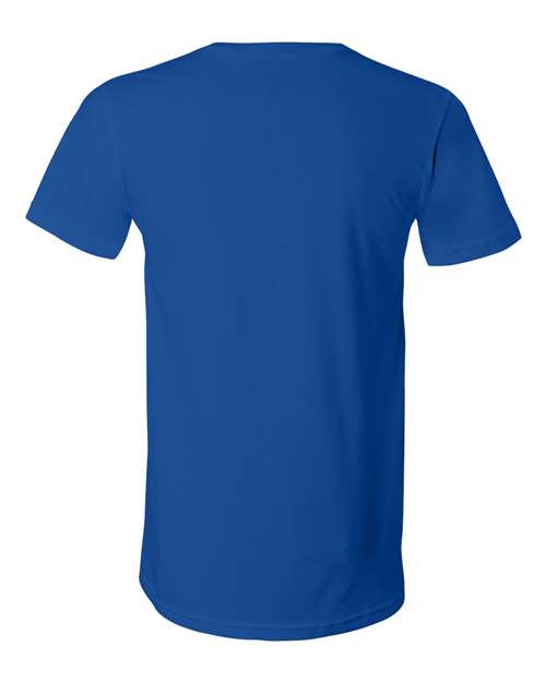 Bella + Canvas 3005 Jersey V-Neck Tee - True Royal - back