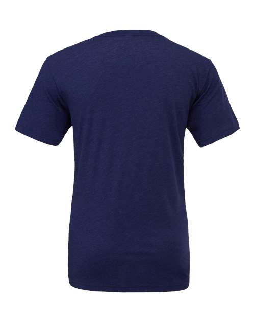 Bella+Canvas 3413 Unisex Triblend Short Sleeve Tee - Navy Triblend - back