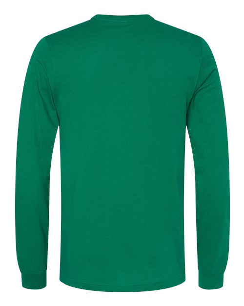 Bella+Canvas 3501 Unisex Jersey Long Sleeve Tee - Kelly - back