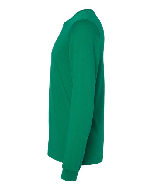Bella+Canvas 3501 Unisex Jersey Long Sleeve Tee - Kelly - side