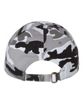Valucap VC300A Bio-Washed Classic Dad Hat - Grey Camo - back