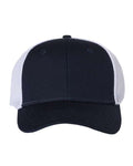 Valucap 3200 Spacer Mesh-Back Cap - Navy/ White - front