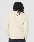 BELLA + CANVAS 3901 Unisex Sponge Fleece Raglan Crewneck Sweatshirt - Natural - model back