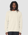BELLA + CANVAS 3901 Unisex Sponge Fleece Raglan Crewneck Sweatshirt - Natural - model front