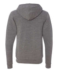 BELLA + CANVAS 3909 Unisex Triblend Sponge Fleece Full-Zip Hoodie Sweatshirt - Grey Triblend - back