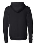 BELLA + CANVAS 3909 Unisex Triblend Sponge Fleece Full-Zip Hoodie Sweatshirt - Solid Black Triblend - back
